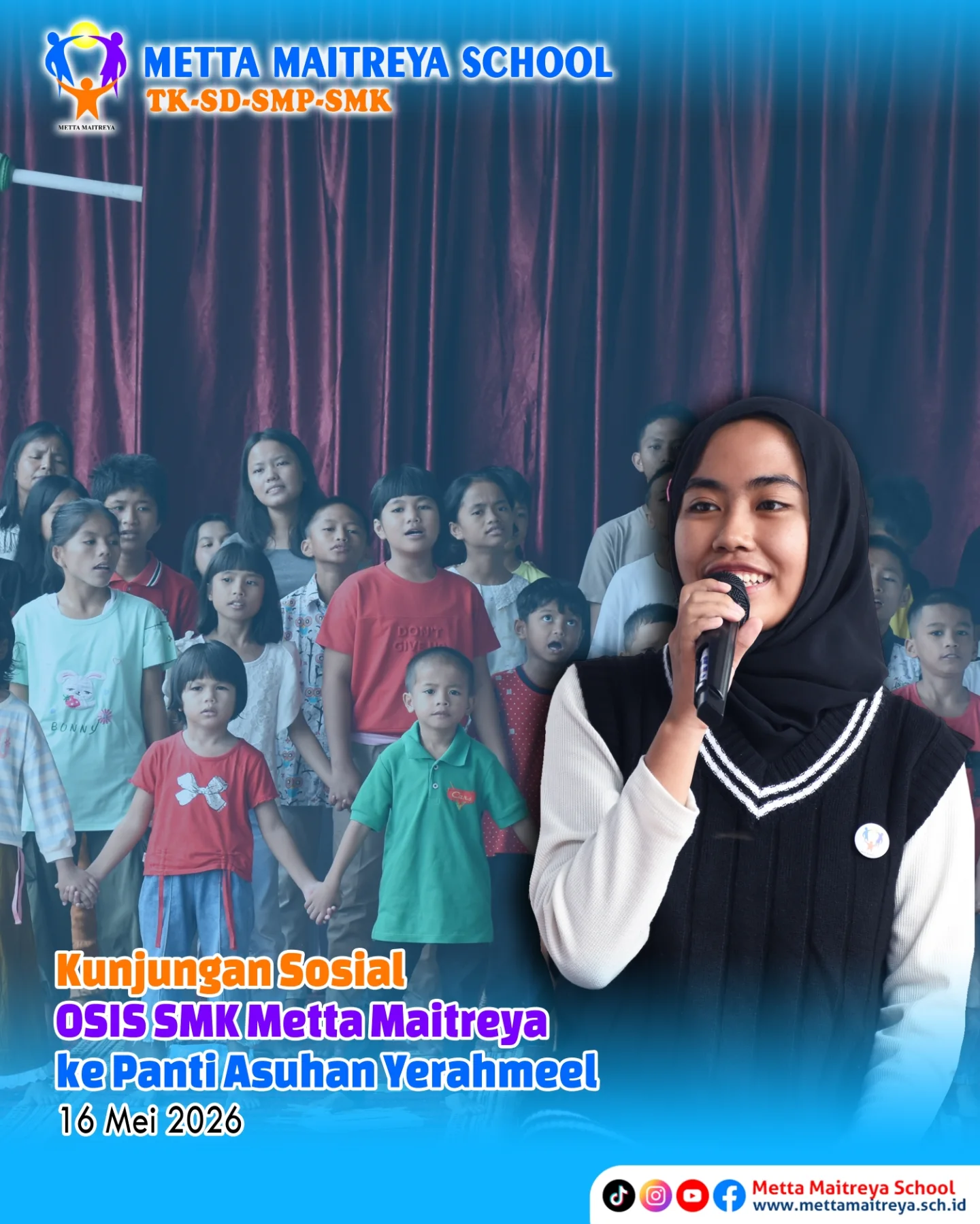 Kunjungan Sosial OSIS SMK Metta Maitreya ke Panti Asuhan Yerahmeel